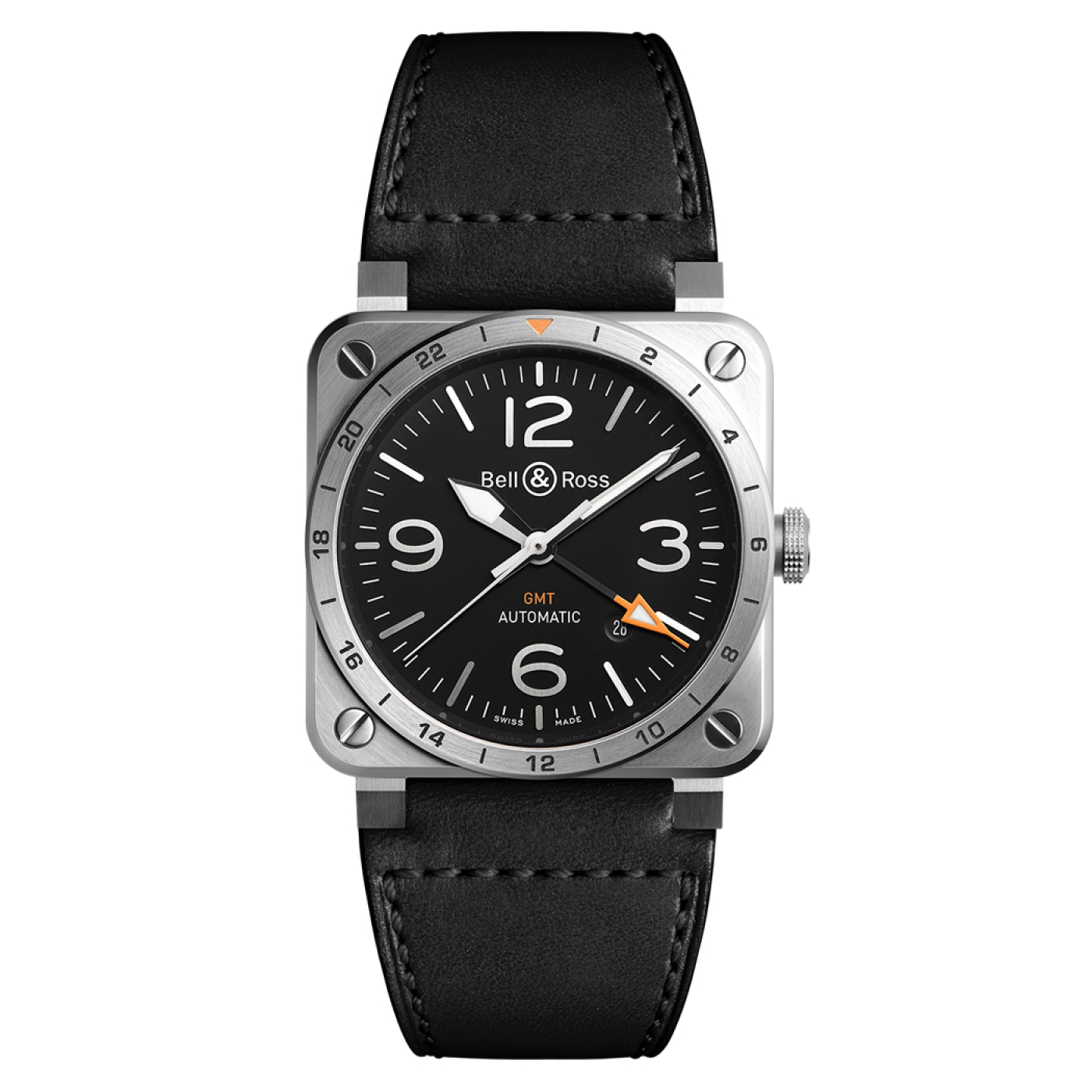Bell & Ross BR0393-GMT-ST/SCA