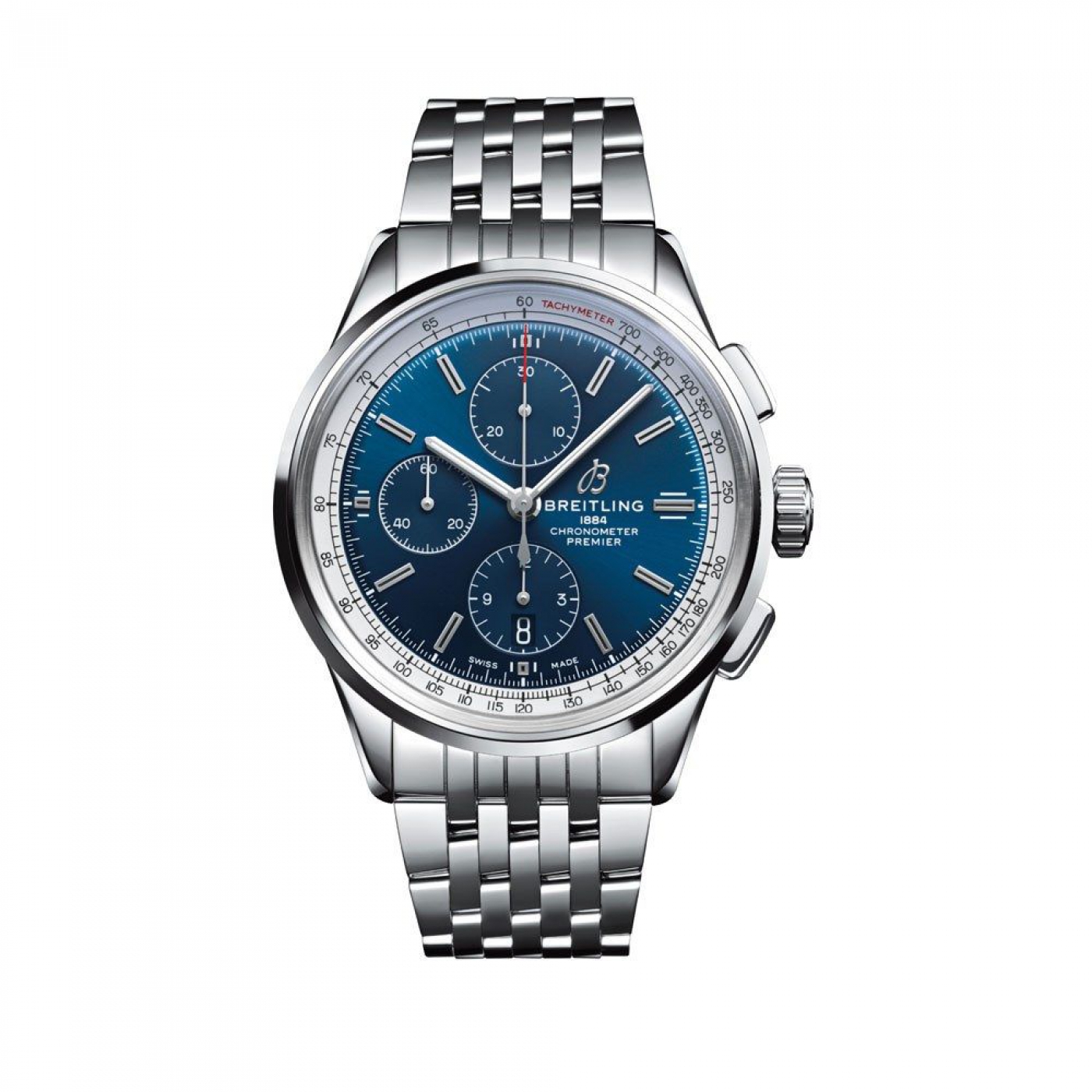 Breitling Premier Chronograph Blue Steel 42 mm Automatic Watch ...