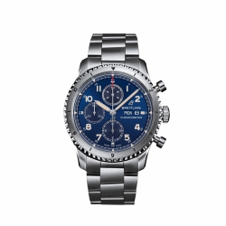 Breitling Aviator 8 Chronograph 43 Automatic Self Winding Chronometer, Day, Date, Hour, Minute, Seconds Mens watch A13316101C1A1
