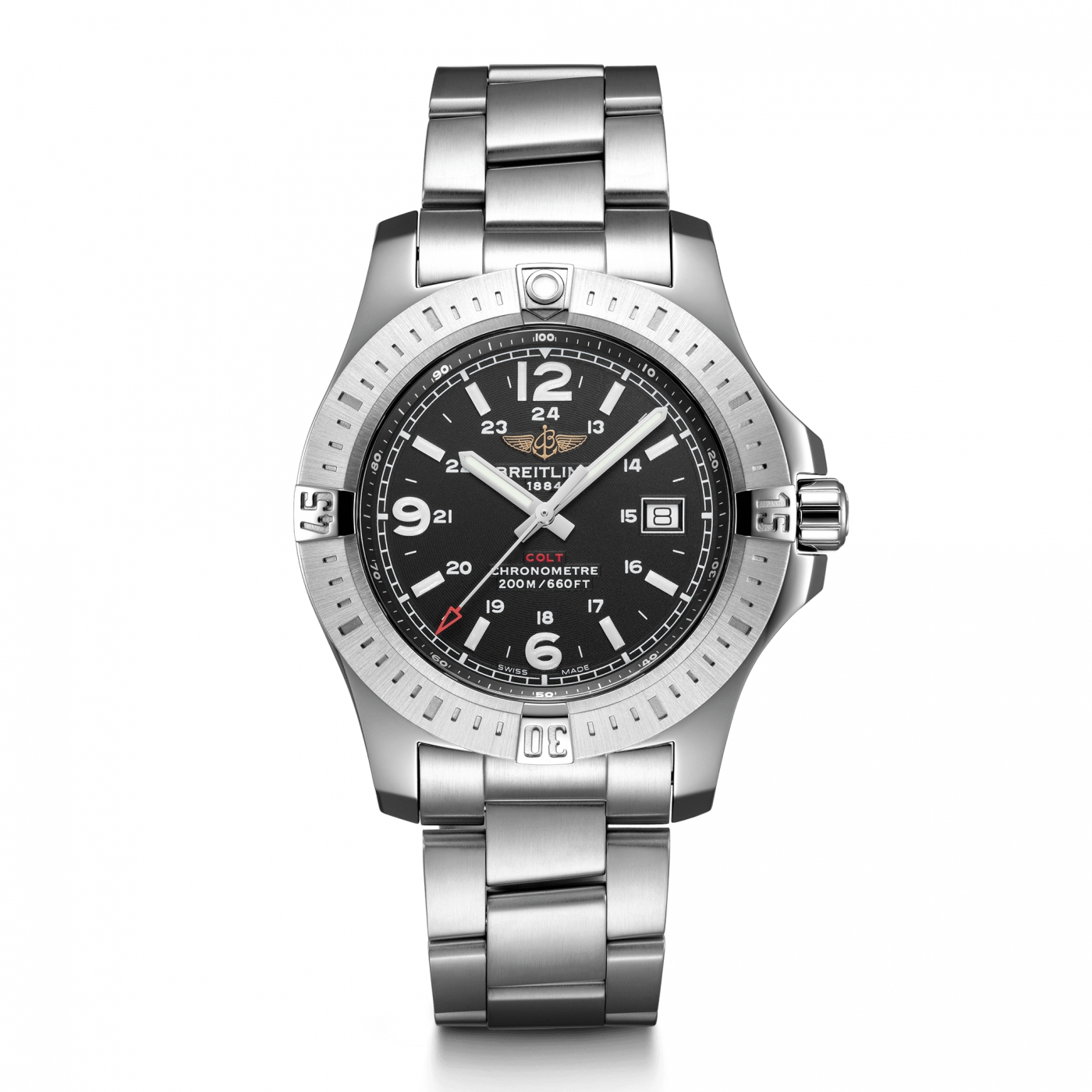 Breitling Colt Quartz Quartz Movement Chronometer, Date, Hour, Minutes, Seconds Mens watch A74388111B1A1
