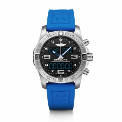 Breitling Professional Exospace B55 Quartz Movement Flyback, Chronograph, Digital Display, Personal Locator Beacon, End of Life Indicator, Countdown Timer, Alarm, Bluetooth, GMT Second Time Zone, Day, Date, Hour, Minute Mens watch EB5510H21B1S1