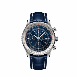 Breitling Navitimer Chronograph GMT 46 Automatic Self Wind Chronograph, Date, Hour, Minutes, Seconds, Chronometer Mens watch A24322121C2P1