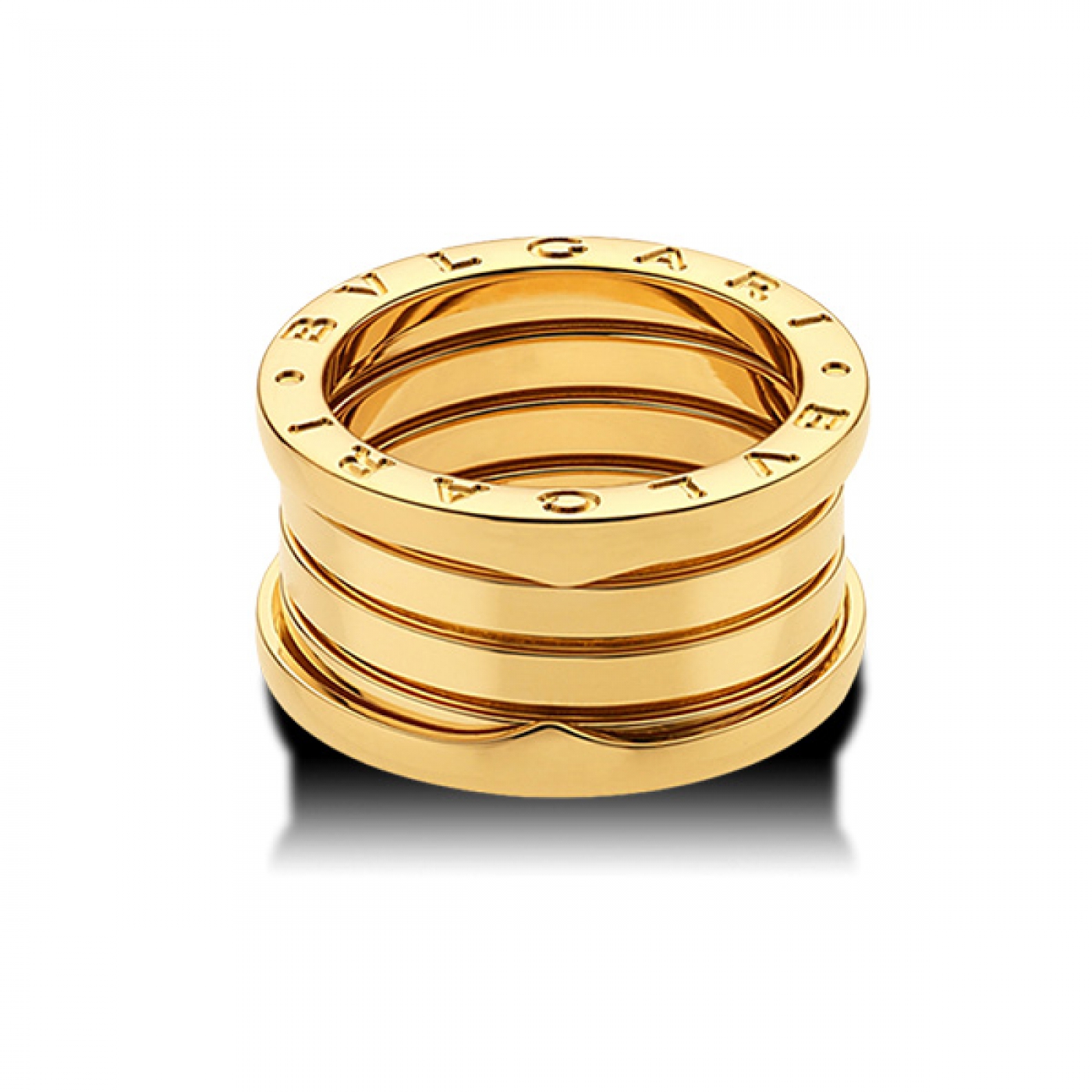 Bulgari Jewelry B.Zero1 18K Yellow Gold 4 Band Ring AN191025