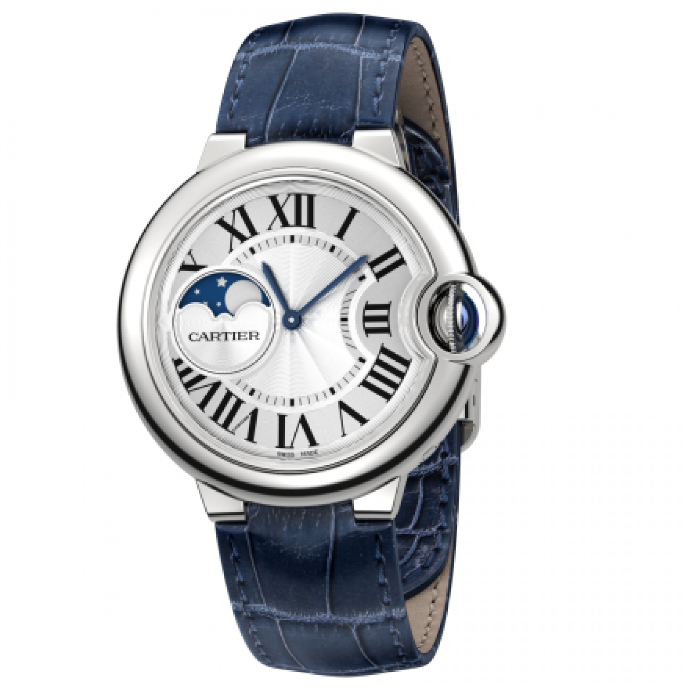 cartier moonphase mens watch
