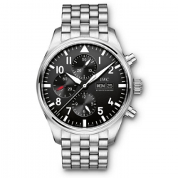IWC Pilots Automatic Chronograph Day Date Mens watch IW377710