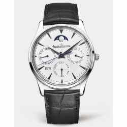 Jaeger LeCoultre Master Ultra Thin Automatic Self Winding Year, Perpetual Calender, Moon Phase, Month, Day, Date, Hour, Minutes, Seconds Mens watch 1303520