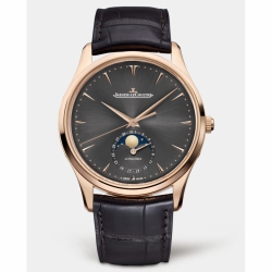 Jaeger LeCoultre Master Ultra Thin Automatic Self Winding Date, Hour, Minutes, Seconds, Moonphase Mens watch 136255J