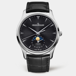 Jaeger LeCoultre Master Ultra Thin Automatic Self Winding Date, Hour, Minutes, Seconds, Moonphase Mens watch 1368470