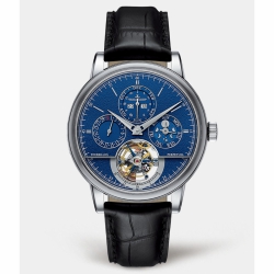 Jaeger LeCoultre Master Tourbillon Automatic Self Winding Year, Perpetual Calender, Moon Phase Cylindrical Tourbillon, Month, Day, Date, Hour, Minutes, Seconds Mens watch 5043480