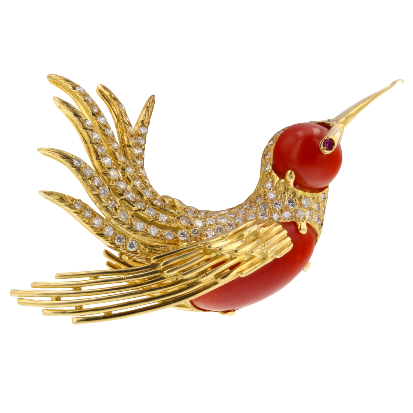 Jewelry Brooches 18K Yellow Gold