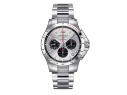 Longines Conquest Self winding mechanical chronograph movement beating at 28'800 vibrations per hours and providing 46 hours of power reserve Date Mens watch L36974066
