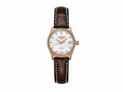 Longines Master Collection Self winding mechanical movement beating at 28'800 vibrations per hours and providing 40 hours of power reserve Date Ladies watch L21289873