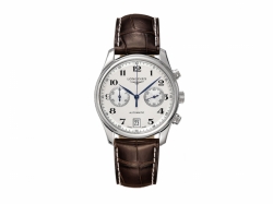 Longines Master Collection Self winding mechanical chronograph movement beating at 28'800 vibrations per hours and providing 42 hours of power reserve Date Mens watch L26694783