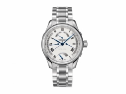 Longines Master Collection Self winding mechanical movement with 3 retrograde functions and power reserve beating at 28'800 vibrations per hours and providing 48 hours of power reserve Date Mens watch L27144716