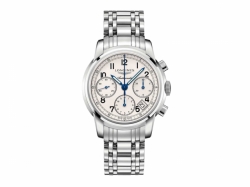 Longines Saint-Imier Collection Self winding mechanical column wheel chronograph movement beating at 28'800 vibrations per hours and providing 54 hours of power reserve Date Mens watch L27524736