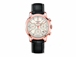 Longines Saint-Imier Collection Self winding mechanical column wheel chronograph movement beating at 28'800 vibrations per hours and providing 54 hours of power reserve Date Mens watch L27528723