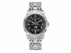 Longines Saint-Imier Collection Self winding mechanical movement with 4 retrograde functions and moon phase beating at 28'800 vibrations per hours and providing 48 hours of power reserve Date Mens watch L27644536
