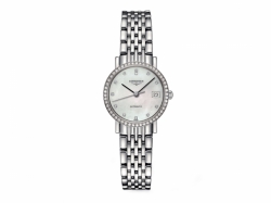 Longines Elegant Collection Self winding mechanical movement beating at 28'800 vibrations per hours and providing 40 hours of power reserve Date Ladies watch L43090876