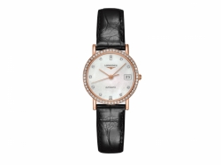 Longines Elegant Collection Self winding mechanical movement beating at 28'800 vibrations per hours and providing 40 hours of power reserve Date Ladies watch L43789870