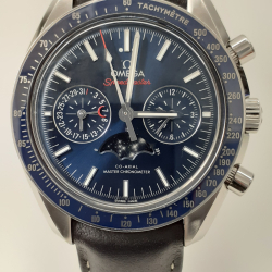 Omega Speedmaster Moonphase Master Chronometer Chronograph , blue dial 304.33.44.52.03.001