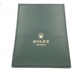 Rolex Papers Holder Exclusive & Collectible Green Leather Rolex gold inscription ref. 0101.40.05