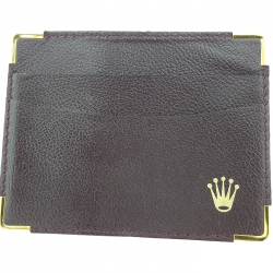 Rolex Card Holder Exclusive & Collectible Black Leather gold inscription ref. 0101.70.05 