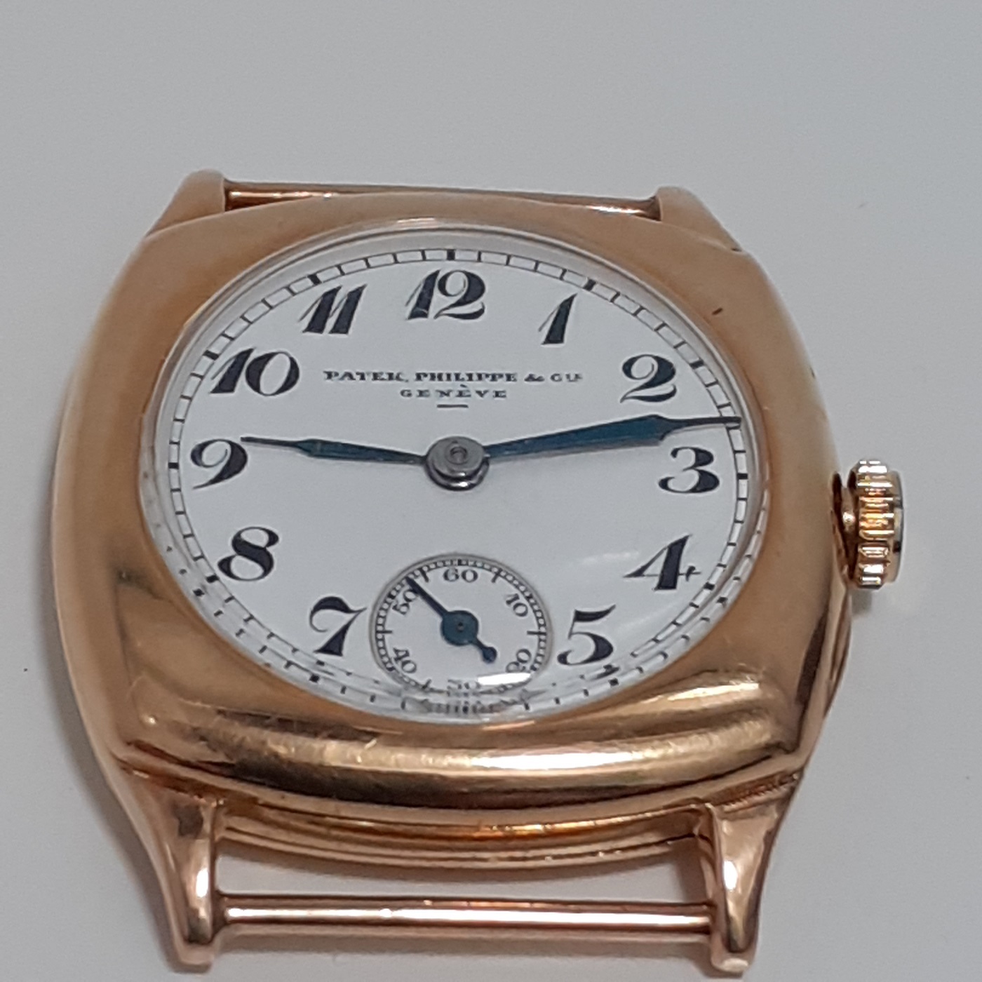 Patek Philippe Cushion-shaped CIRCA 1920 enamel dial 