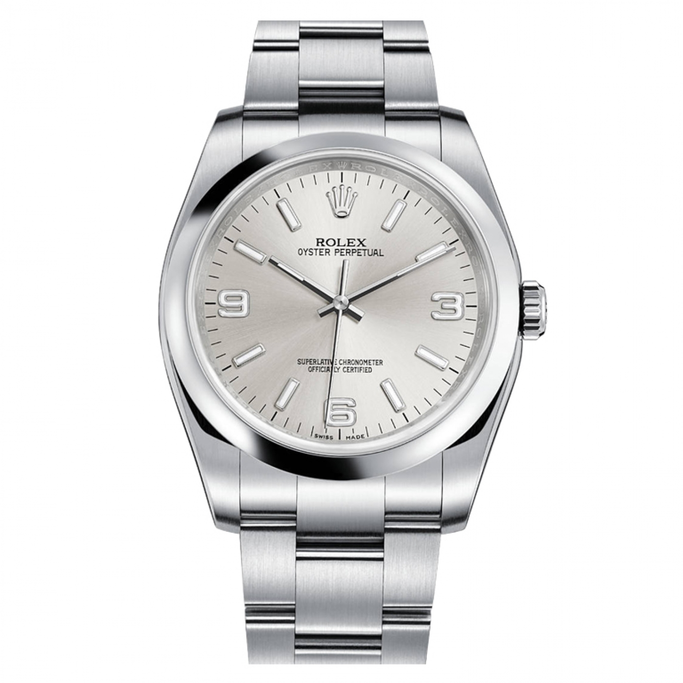 Rolex Oyster Perpetual No Date Silver 