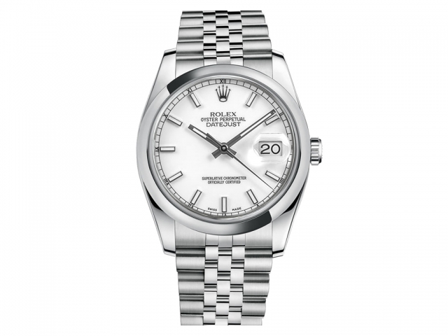 Rolex Datejust White Dial Stainless 