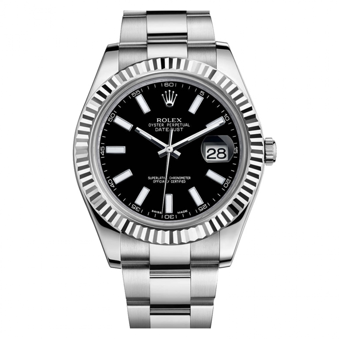 Rolex Datejust II Black Dial Stainless 