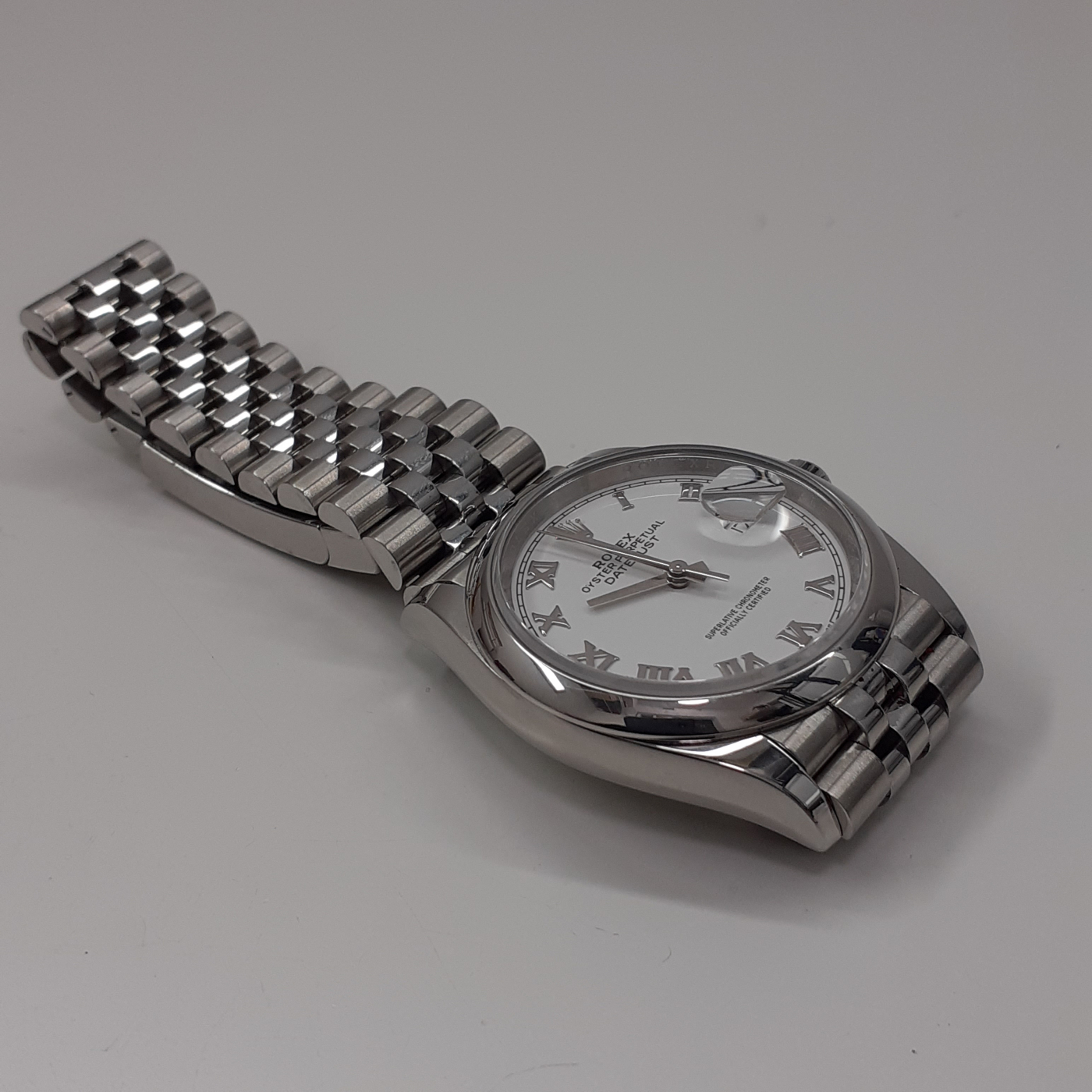 Rolex Mens Datejust 36mm Sapphire Crystal Quick Set 126200