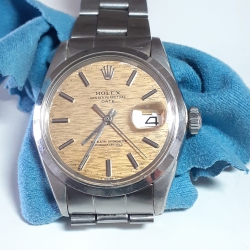 Rolex Mens Date 34mm VERY RARE FACTORY TROPICAL YELLOW DIAL 1500