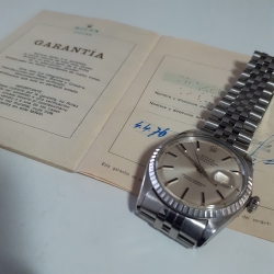 Rolex Mens Datejust 36mm Plastic Crystal Non Quick HIGHLY COLECTABLE WITH GUARANTY PAPERS 1603