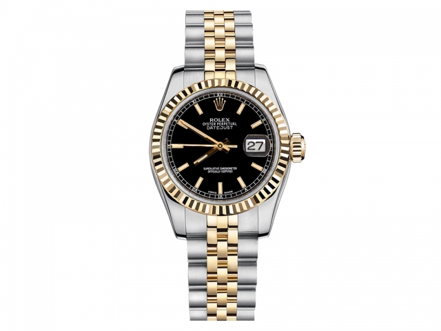 Rolex Datejust Black Dial Stainless 