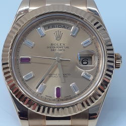 Rolex Day-Date President 41 mm FACTORY DIAMOND AND RUBY DIAL 218238