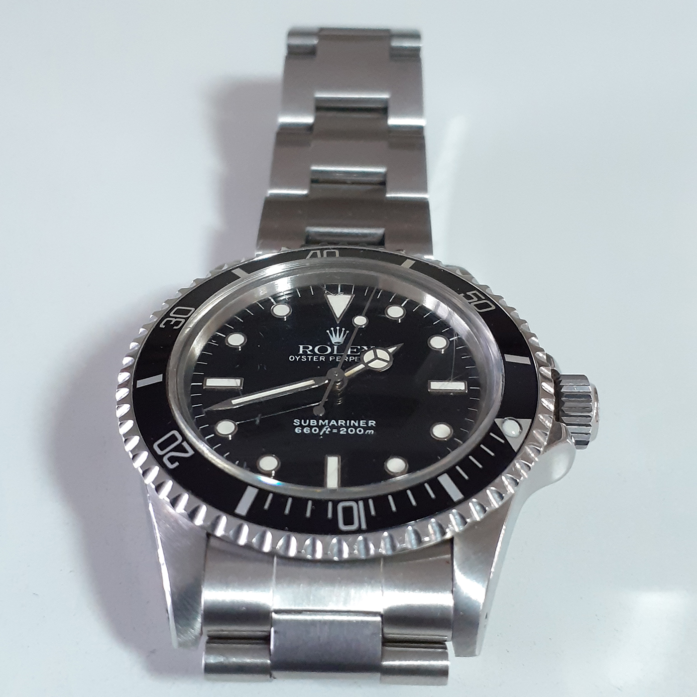 Rolex Submariner Plastic Crystal Transitional GLOSSY DIAL 5513