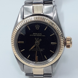 Rolex Oyster Perpetual Ladies No Date VINTAGE GILT DIAL 6619