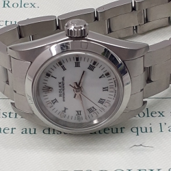Rolex Oyster Perpetual Ladies No Date SAPPHIRE CRYSTAL NO HOLE CASE 67180