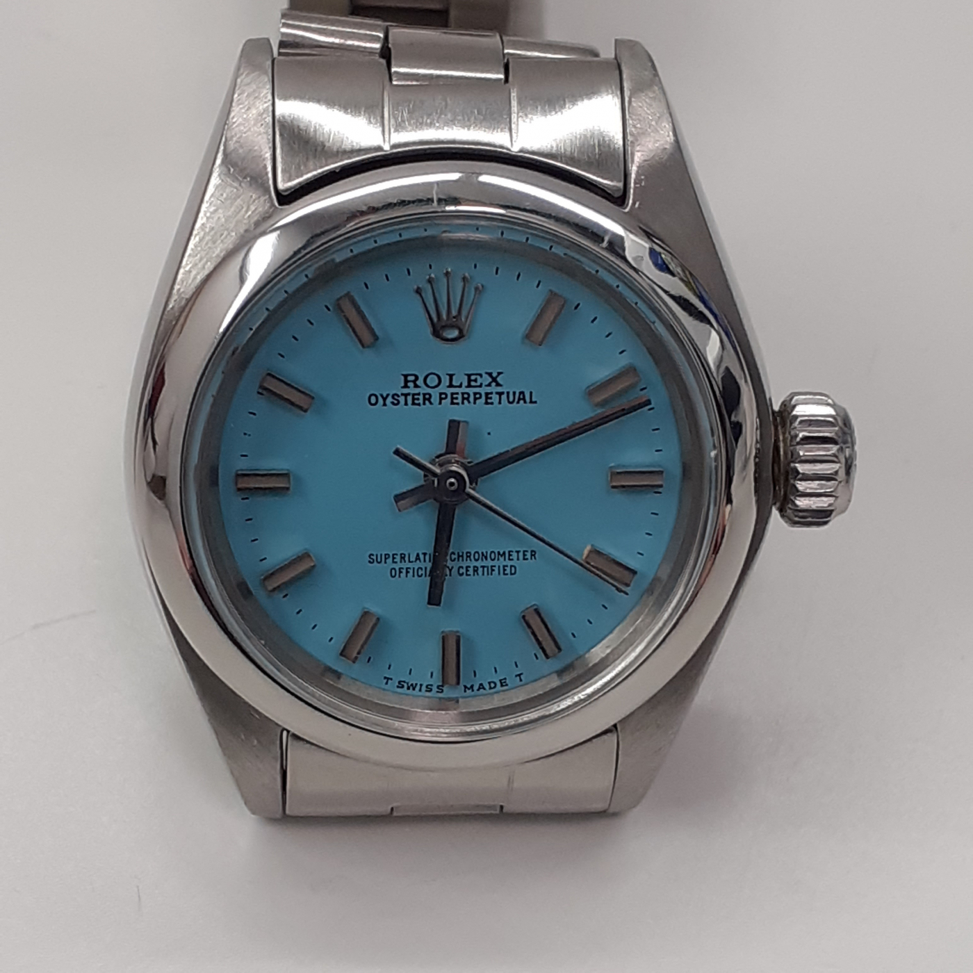 Rolex Oyster Perpetual Ladies No Date Ladies No Date 2030 BIG HEAD TIFFANY DIAL 6719