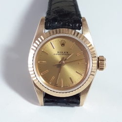 Rolex Oyster Perpetual Ladies No Date SOLID GOLD 67197