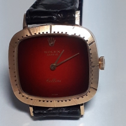 Rolex Cellini Classic Ladies RARE RED SHADES BORDEAUX DIAL 4082