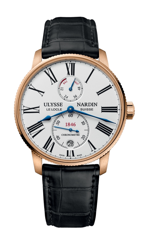 Ulysse Nardin Marine Torpilleur Automatic Self Wind Date, Hours, Minutes, Seconds, and Power Reserve Indicator Mens watch 1182310/40