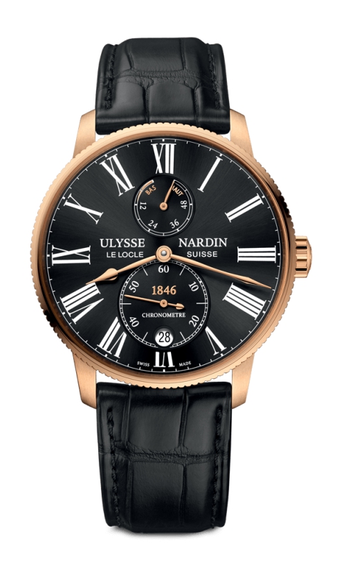 Ulysse Nardin Marine Torpilleur Automatic Self Wind Date, Hours, Minutes, Seconds, and Power Reserve Indicator Mens watch 1182310/42