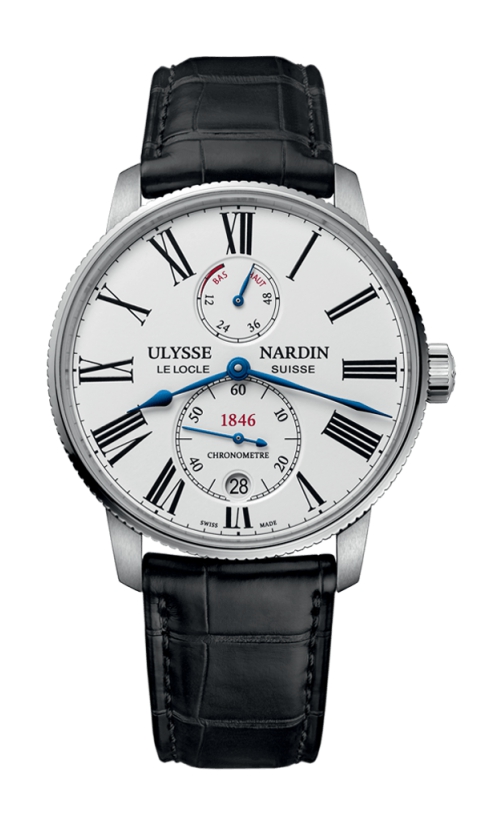Ulysse Nardin Marine Torpilleur Automatic Self Wind Date, Hours, Minutes, Seconds, and Power Reserve Indicator Mens watch 1183310/40