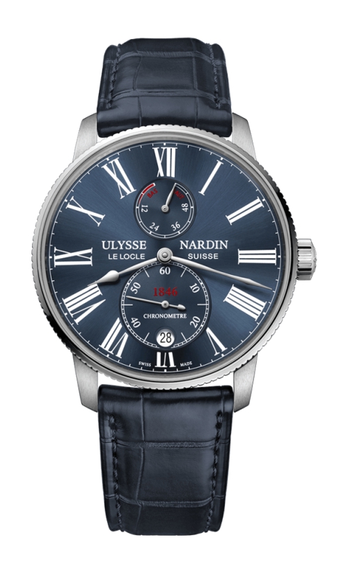 Ulysse Nardin Marine Torpilleur Automatic Self Wind Date, Hours, Minutes, Seconds, and Power Reserve Indicator Mens watch 1183310/43