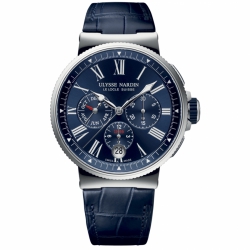 Ulysse Nardin Marine Chronograph Automatic Self Wind Chronograph, Date, Month, Hours, Minutes, and Seconds Mens watch 1533150/43