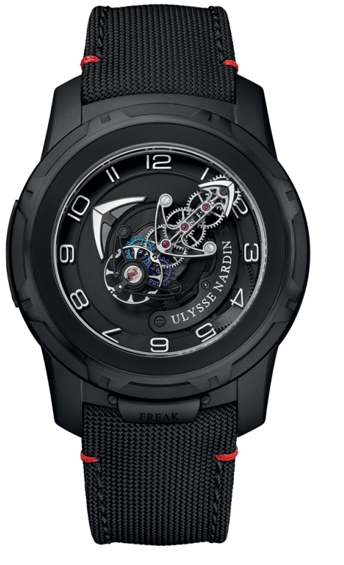 Ulysse Nardin Freak Out Maunual Winding 7 Day Flying Carrousel, Torbillon, Hour, Minutes Mens watch 2053132/BLACK