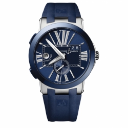 Ulysse Nardin Executive Dual Time Automatic Mechanical Winding Dual Time, Date, Small Seconds, Hour, Minutes Mens watch 243003/43