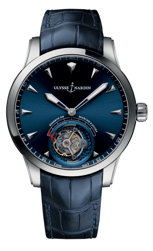 Ulysse Nardin Classic Tourbillon Manual Winding Flying Tourbillon, Power Reserve Indicator, Hours, and Minutes Mens watch 1780133/93