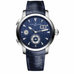 Ulysse Nardin Classic Dual Time Automatic Self Wind Dual Time Zone, Date, Hours, Minutes, and Seconds Mens watch 3343126LE/93
